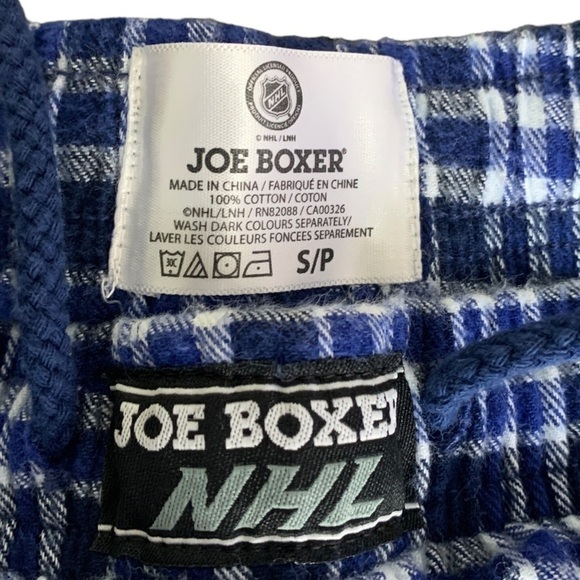 Joe Boxer Vancouver Canucks NHL Flannel Pant 100% Cotton Blue Men's Size Small - Picture 6 of 8
